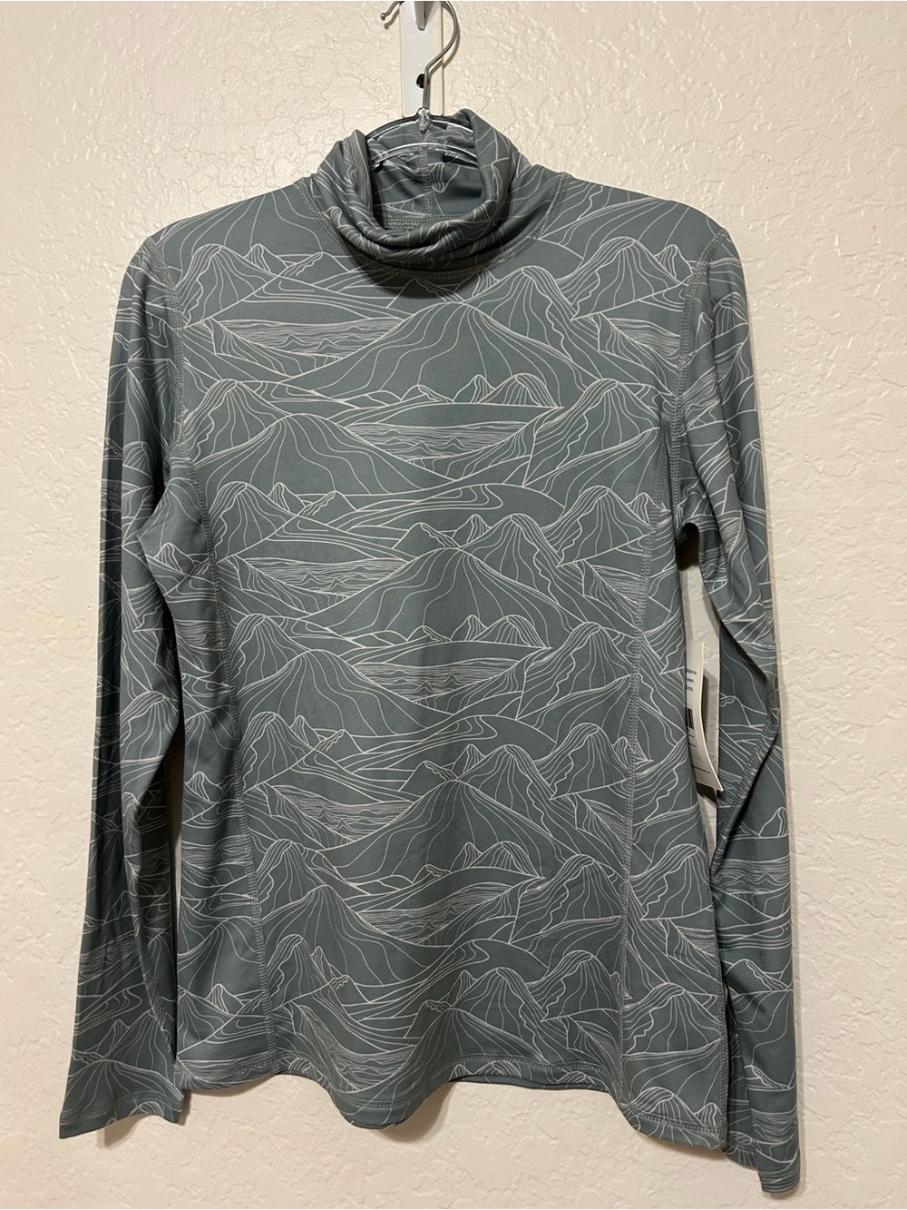 🧩Leapstride performance base layer long sleeve top mountain iceburg green M NEW - Picture 3 of 7